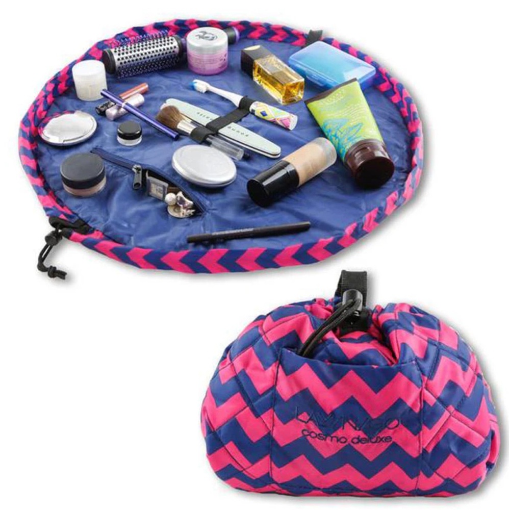 Lay N Go Cosmo Makeup Store and Go Drawstring Bag.